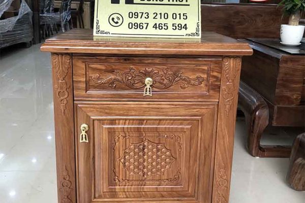 Tab đầu giường gỗ hương xám TD07