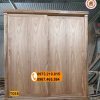 Tủ quần áo 4 cánh kiểu cánh lùa gỗ hương xám TG19
