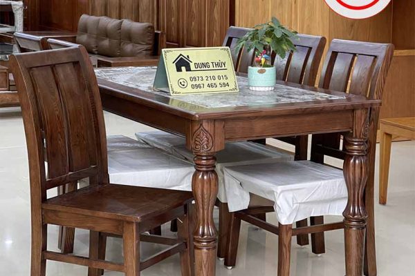 bàn ăn 6 ghế hình chữ nhật BA30