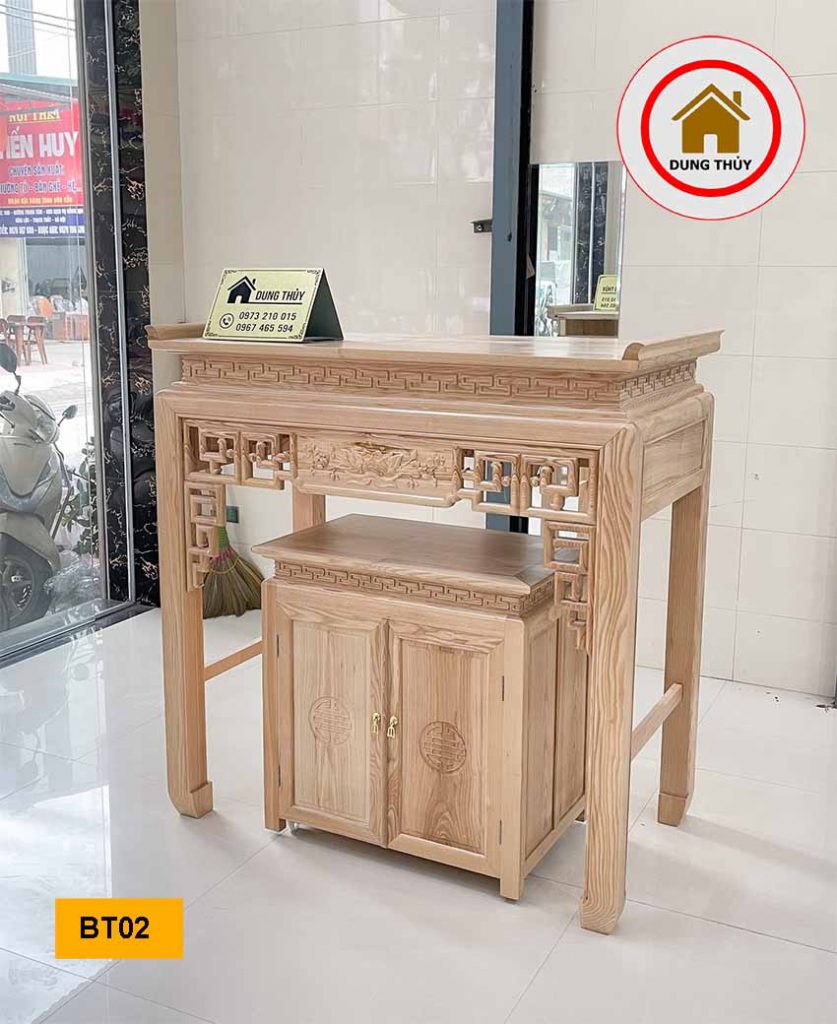 bàn thờ gỗ sồi Nga BT02