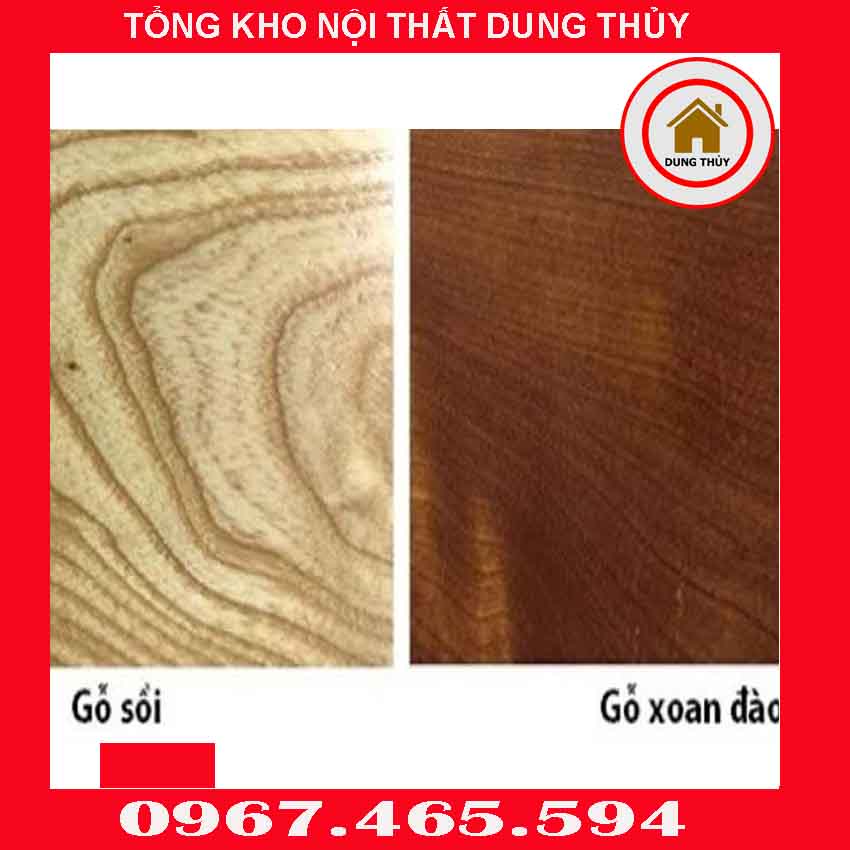 so sánh gỗ sồi và gỗ xoan đào