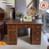 Bàn trang điểm kết hợp bàn làm việc 6 ngăn kéo gỗ công nghiệp TD13