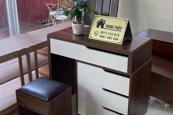 Bàn phấn trang điểm kết hợp bàn làm việc gỗ công nghiệp TD12