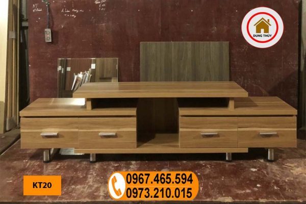Kệ tivi chân rút 5 ô gỗ công nghiệp KT20