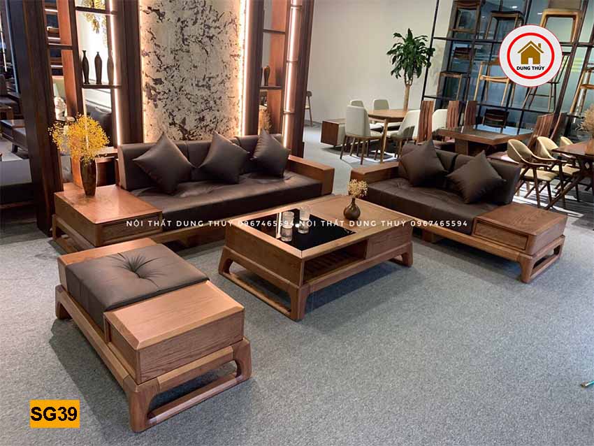 tăng tuổi thọ sofa gỗ phòng khách