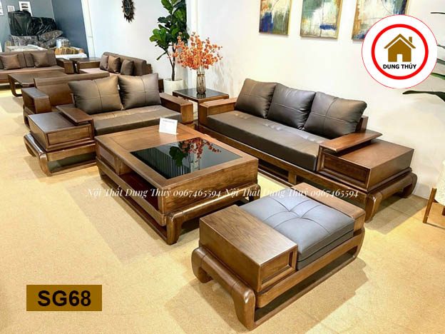 sofa 2 văng đùi gà SG68 đẹp xinh