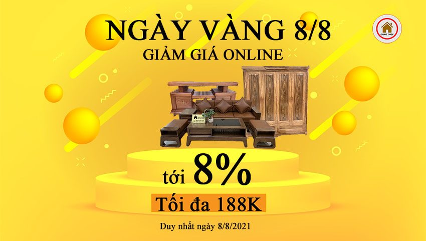 Ngày vàng 8/8 Giảm giá online