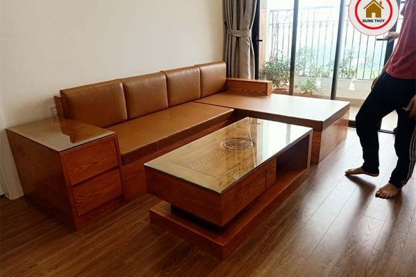 bộ ghế sofa gỗ tự nhiên thông minh