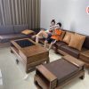 sofa 2 văng chân quỳ SG39