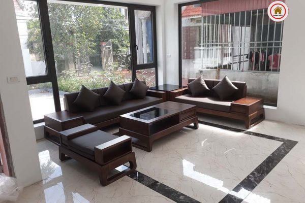 nghiệm thu bộ ghế sofa 2 văng chân quỳ SG39