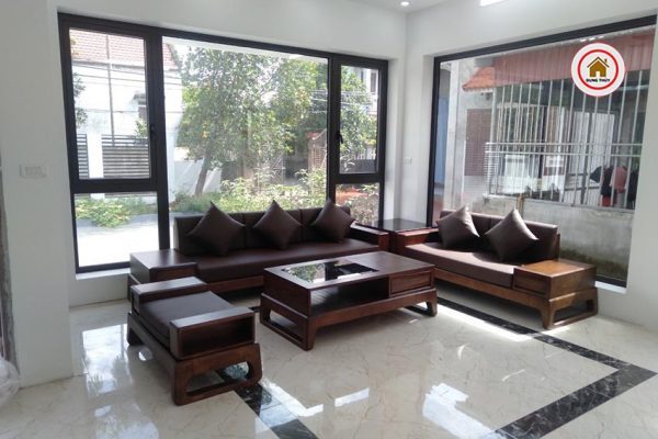 nghiệm thu bộ ghế sofa 2 văng chân quỳ SG39