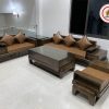 sofa gỗ sồi Nga góc chữ U
