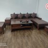 sofa góc chữ L chân quỳ đẹp SG61