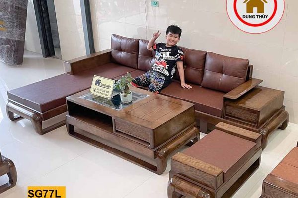 sofa góc chữ L đùi gà đẹp SG77L