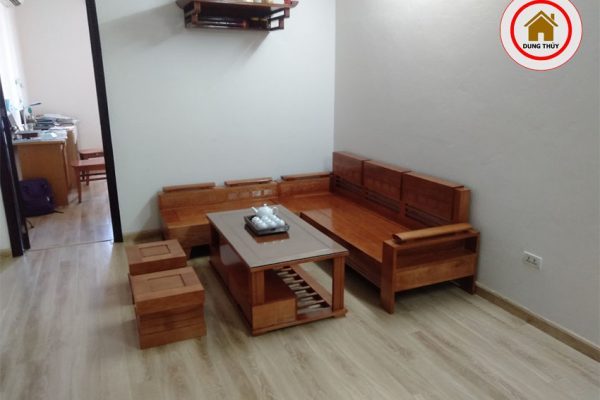 Sofa góc trứng nhỏ gỗ sồi Nga SG05