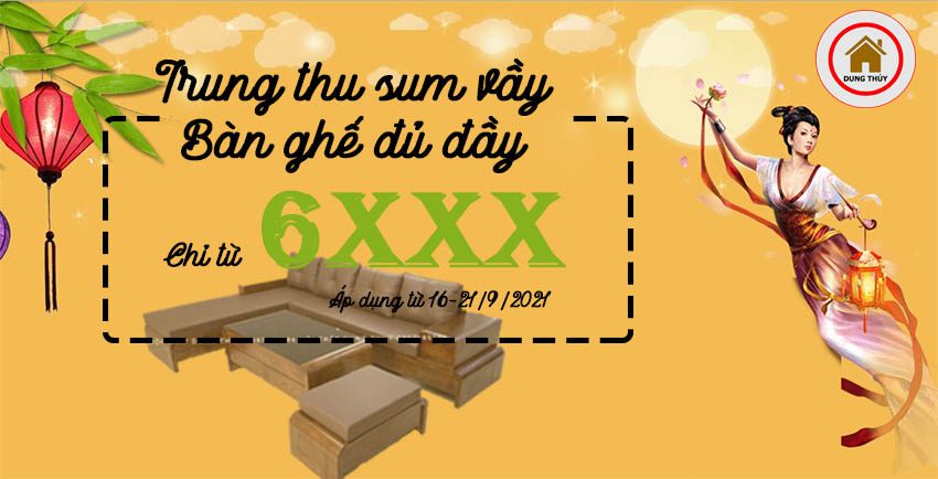 Trung thu sum vầy bàn ghế đủ đầy