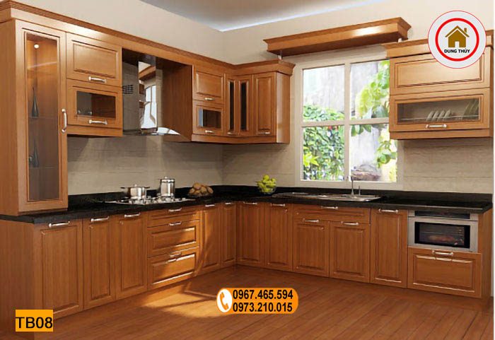 Tủ bếp gỗ xoan đào có tốt