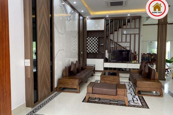 sofa 2 văng chân quỳ