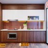 mẫu tủ bếp bằng gỗ nhỏ xinh