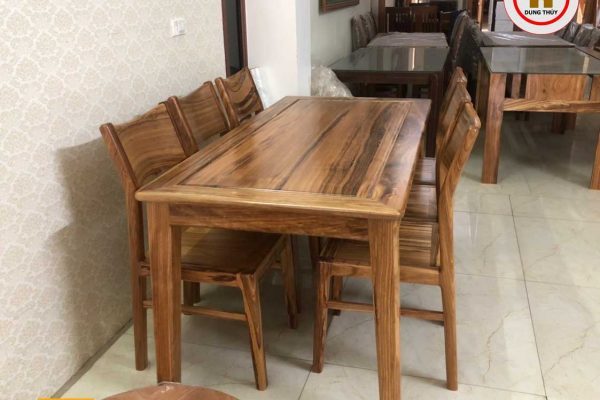 bàn ăn 6 ghế gỗ hương xám BA31 đẹp