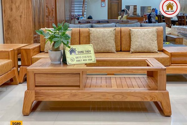 sofa gỗ gõ đỏ SG80