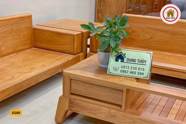 sofa gỗ gõ đỏ SG80