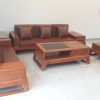 sofa 2 văng chân quỳ gỗ gõ đỏ