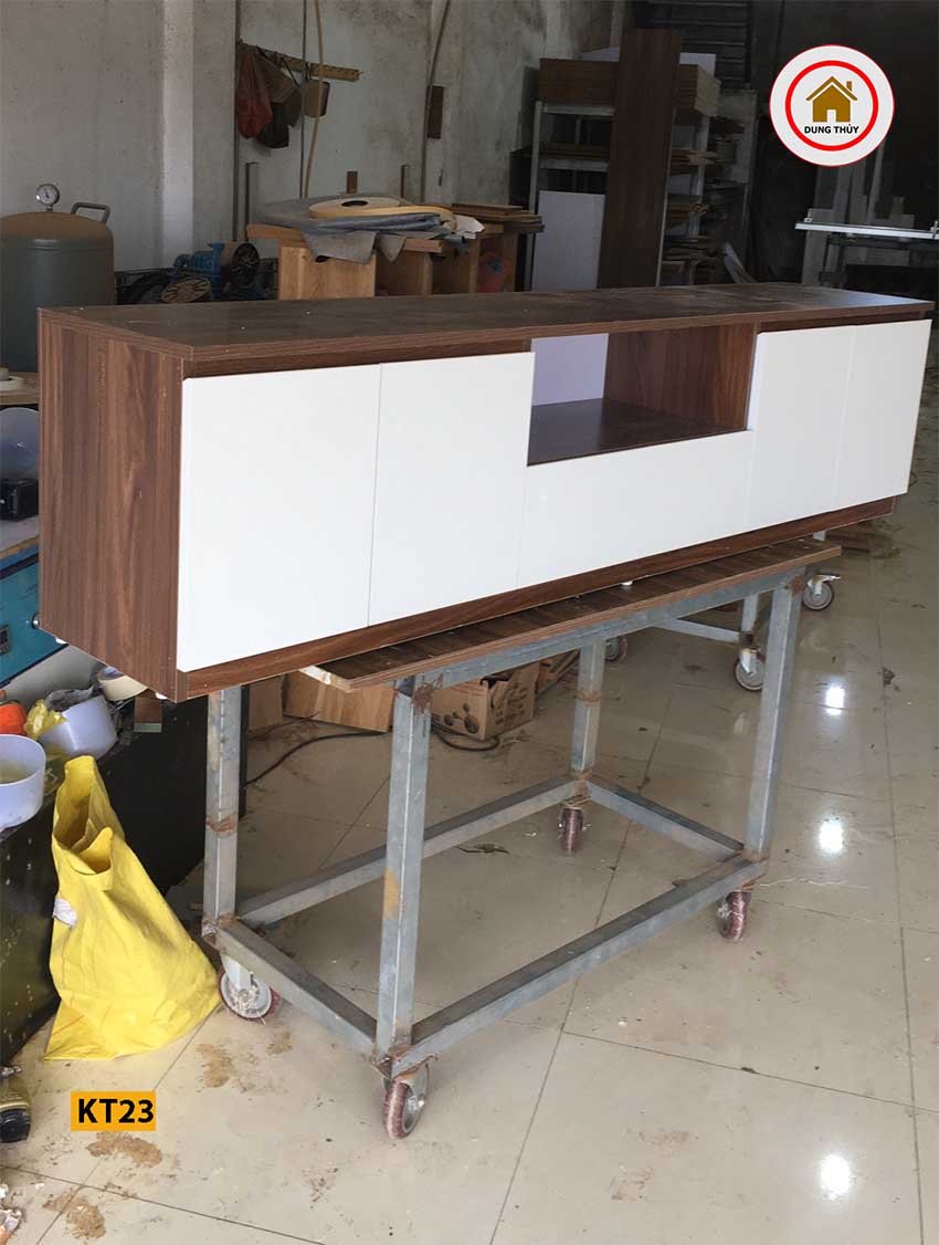 kệ tivi 6 ô gỗ công nghiệp đẹp KT23
