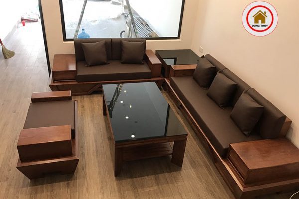sofa 2 văng chân thuyền SG67