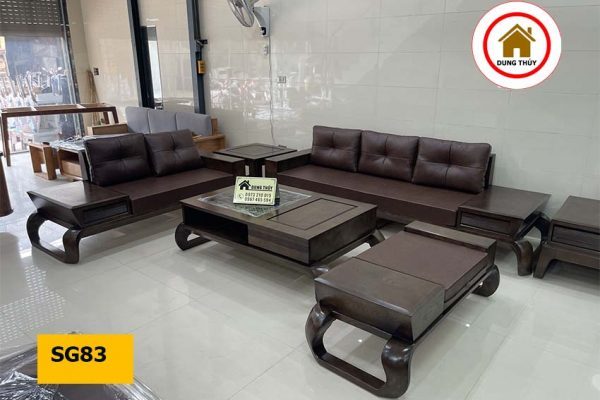 sofa 2 văng chân xoắn SG83