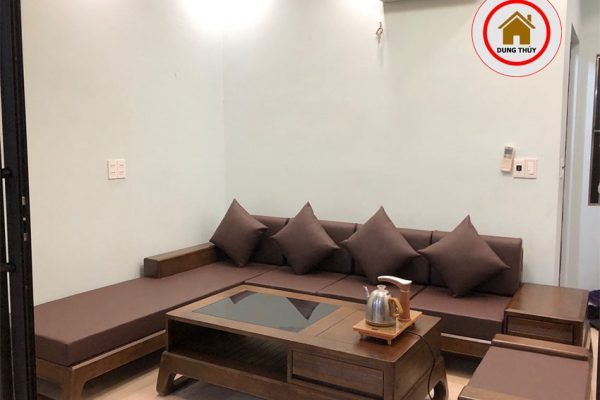sofa góc chữ L chân choãi