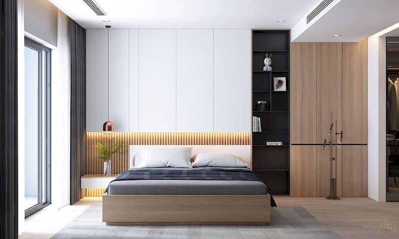trang trí phòng ngủ 16m2