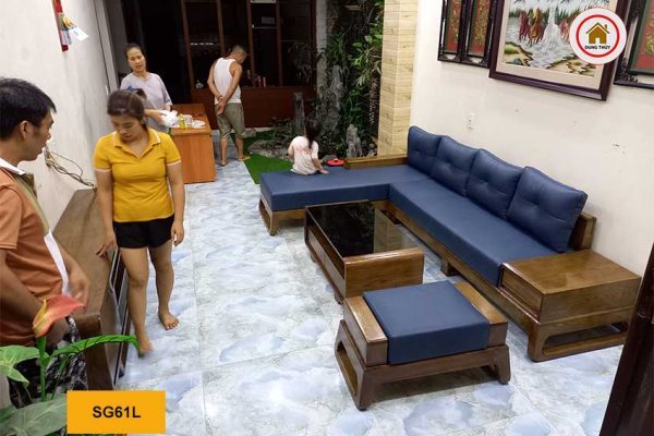 feedback sofa góc chữ L chân quỳ SG61L