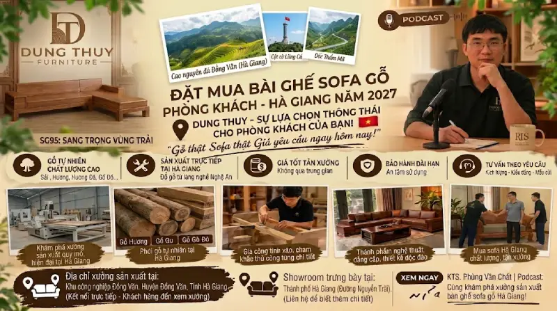 Đặt mua bàn ghế sofa gỗ phòng khách ở đâu tốt ở tỉnh Hà Giang