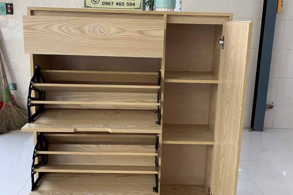 tủ giầy cánh lật gỗ sồi Nga TGD12