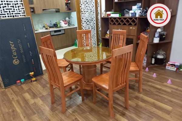 bàn ăn gỗ 6 ghế Mỹ Đình