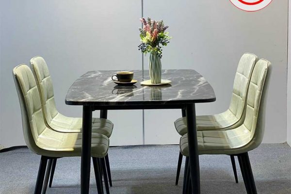 bàn ăn 4 ghế chân tăm BA37