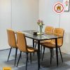 bàn ăn 4 ghế chân tăm BA37