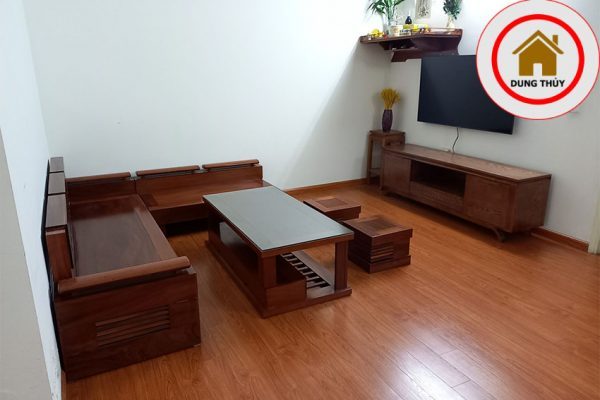 bộ ghế sofa góc trứng kèm kệ tivi