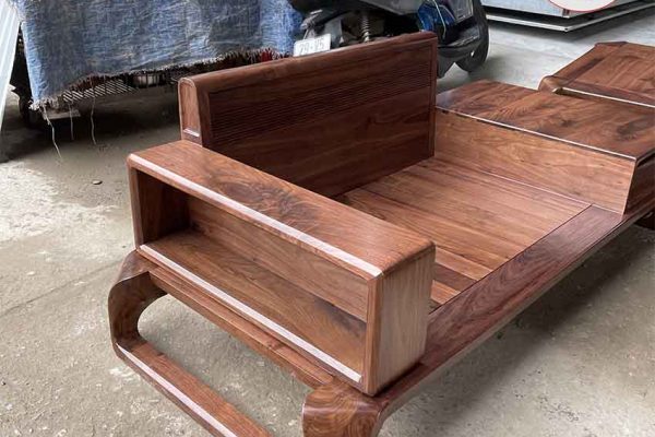 cận cảnh sofa 2 văng chân xoắn SG86
