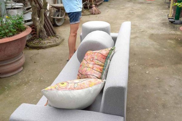 Bàn giao nhà chị Thảo - Bắc Ninh - ghế salon kèm 2 đôn