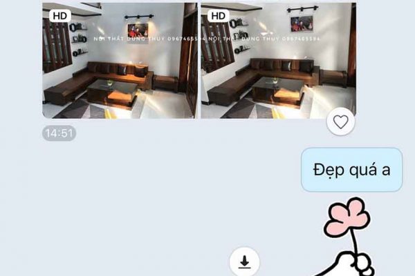 sofa ngăn kéo vát Hòa Bình