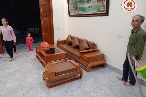 sofa gỗ Hải Dương