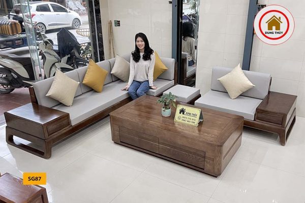 bộ sofa 2 văng xẻ giữa SG87