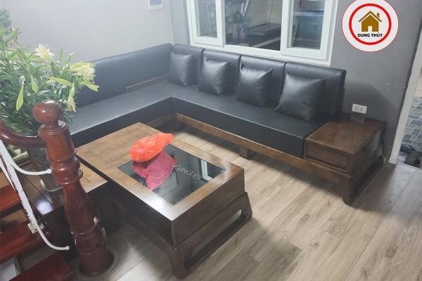 sofa gỗ chung cư An Bình