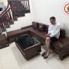 sofa góc L chân cuốn