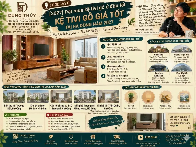 Đặt mua kệ tivi ở đâu tốt ở Hà Đông