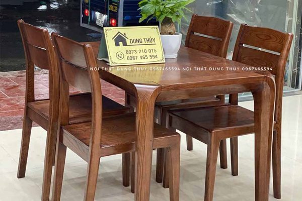 bộ bàn ăn 4 ghế chân hươu BA40