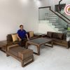 bàn giao sofa 2 văng nhà chị Hà Trang