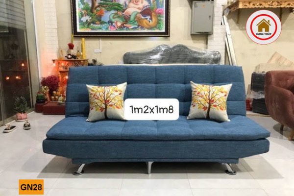 giường gấp thành ghế sofa bọc nỉ GN28